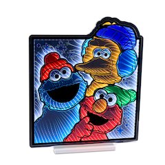 Sesame Street Holiday Friends Ekkolight 25"H
