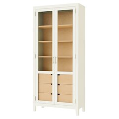 Howard Miller Willa II Storage Cabinet Aged White