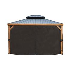 Yosemite 10 ft x 12 ft Black Polyester Curtains