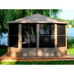 Florence Solarium with Metal Roof 12'x12' Sand
