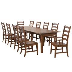 Simply Brook 11 Piece 134" Rectangular Extendable Table Dining Set