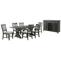 Trestle 8 Piece Dining Set