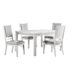 5PC 60”-78”-96" Rectangular Large Expandable Dining Table Set