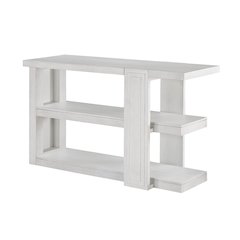 Dover 30”H x 18“D x 50” Wide Rectangular Sofa Table with Storage Shelves