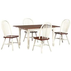 Andrews 5 Piece 48-60" Rectangular Extendable Dining Set