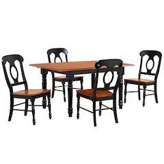 Selections 5 Piece 48-60" Rectangular Extendable Dining Set