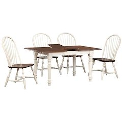 Dining Set with 4 Windsor Spindleback Chairs