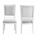 Dining Side Chair | Padded Upholstered Seat & Back | Set of 2