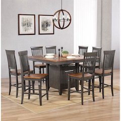 5 Piece Counter Height Extendable 42-54" Pub Dining Room Kitchen Bistro Table