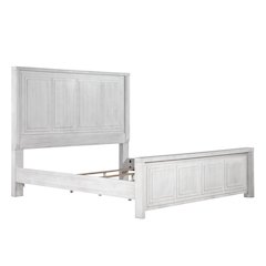 Dover Queen Size Panel Bed Frame w Headboard, Footboard and Rails, Contemporary