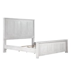 Dover King Size Panel Bed Frame w Headboard, Footboard and Rails, Contemporary