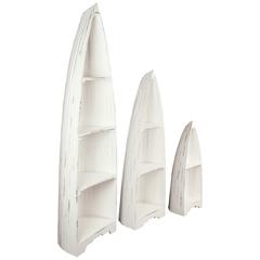 Cottage 3 Piece Boat Shaped Freestanding Shelves