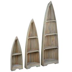 Cottage 3 Piece Boat Shaped Freestanding Shelves