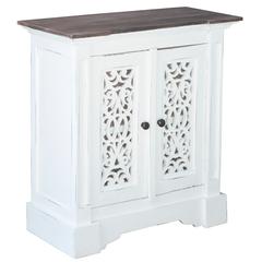 Cottage Solid Wood Accent Cabinet