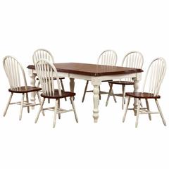 Dining Set with Windsor Arrowback Chairs