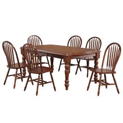 Dining Set with Windsor Arrowback Chairs