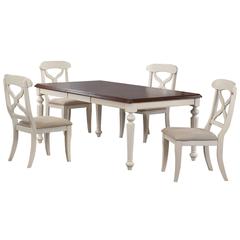 Andrews 5 Piece 58-76" Rectangular Butterfly Extendable Dining Set