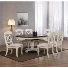 Andrews 7 Piece 48" Round or 66" Oval Extendable Dining Set