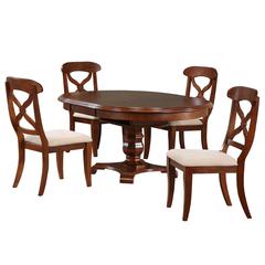 Andrews 5 Piece 48" Round or 66" Oval Extendable Dining Set