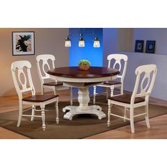 Andrews 5 Piece 48" Round or 66" Oval Extendable Dining Set
