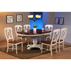 Andrews 7 Piece 48" Round or 66" Oval Extendable Dining Set