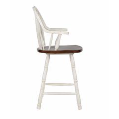 Andrews 24" Windsor Barstool with Arms