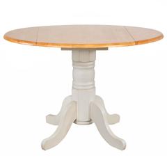 42" Round Extendable Drop Leaf Table