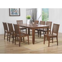 Simply Brook 9 Piece 72" Rectangular Extendable Table Dining Set