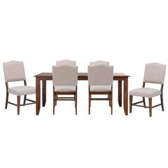 Simply Brook 7 Piece 72" Rectangular Extendable Table Dining Set