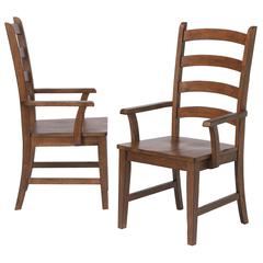Simply Brook Ladder Back Dining Chair with Arms