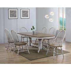 Country Grove 7 Piece 96" Oval Double Pedestal Extendable Dining Table Set