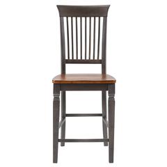 Slat Back Bartools | Set of 2 | 24" Counter Height Dining Chairs