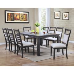 Shades of Gray 9 Piece 82" Rectangular Extendable Dining Set