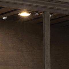 Shades of Gray Lighted China Cabinet