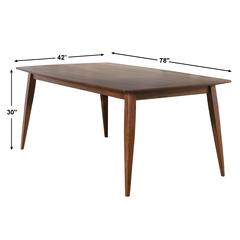 Mid Century 78" Rectangular Dining Table
