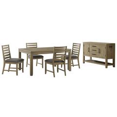 Saunders 6PC Extendable Dining Table Set
