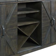 Trestle Server with 20 Bottle Wine Rack