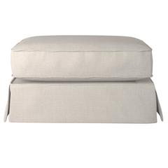 Horizon Slipcovered Ottoman