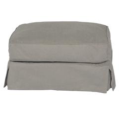Horizon Slipcovered Ottoman