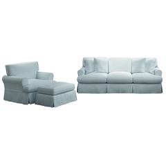 Horizon 3 Piece Slipcovered Living Room Set