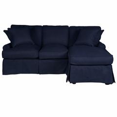 Horizon Slipcovered Sleeper Sofa with Reversible Chaise