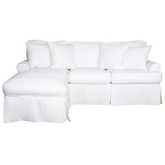Horizon Slipcovered Sleeper Sofa with Reversible Chaise