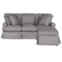 Horizon Slipcovered Sleeper Sofa with Reversible Chaise