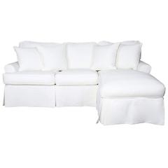 Horizon Slipcovered Sleeper Sofa with Reversible Chaise