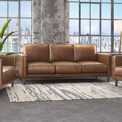 Prelude 79" Wide Top Grain Leather Sofa
