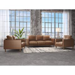 Prelude 3 Piece Top Grain Leather Living Room Set