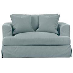 Newport Slipcovered 52" Wide Chair and A Half