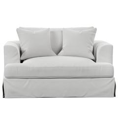 Newport Slipcovered 52" Wide Chair and A Half