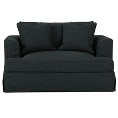 Newport Slipcovered 52" Wide Chair and A Half