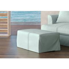 Newport Slipcovered 44" Wide Ottoman